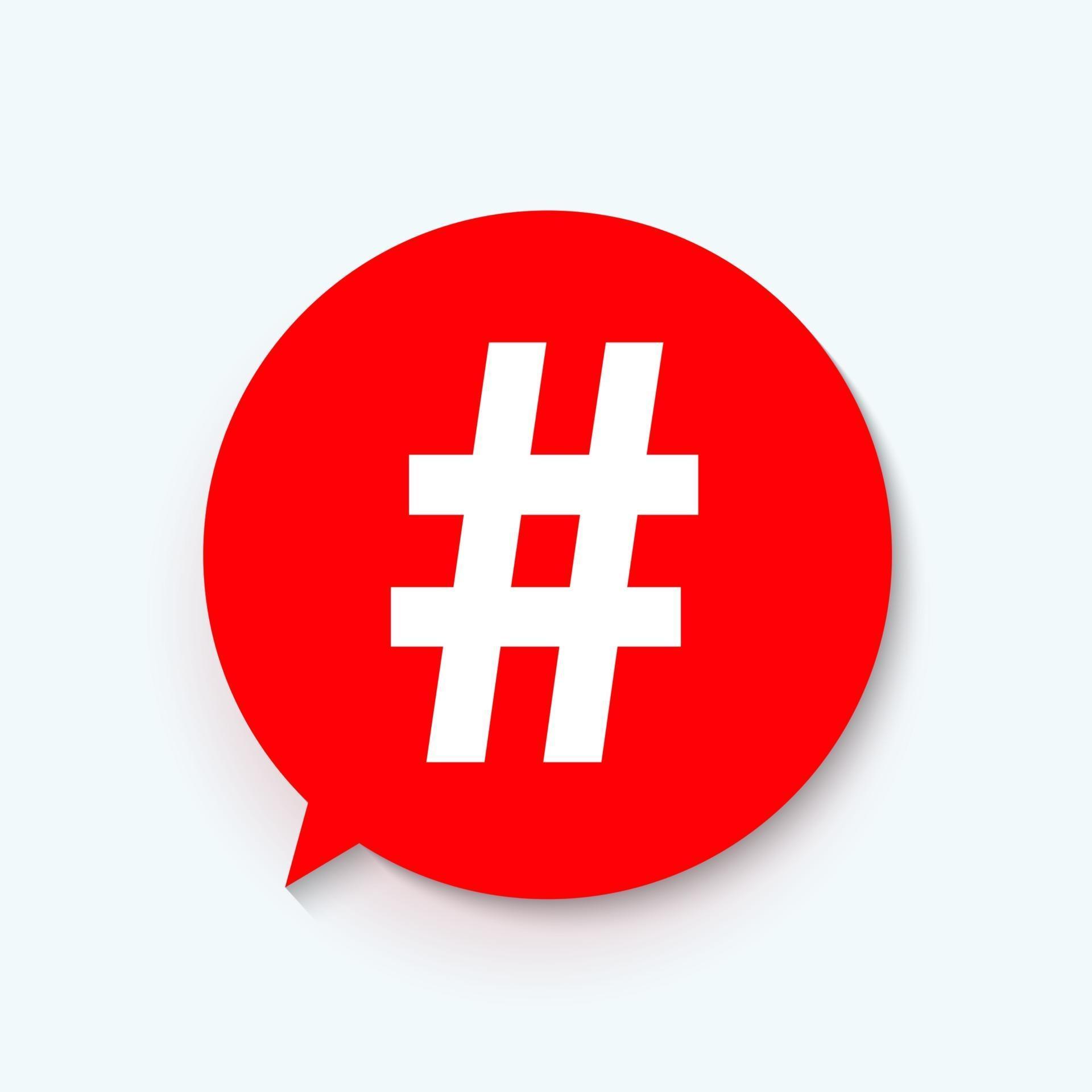 Hashtag icon template design. Vector Illustration 2754785 Vector Art at