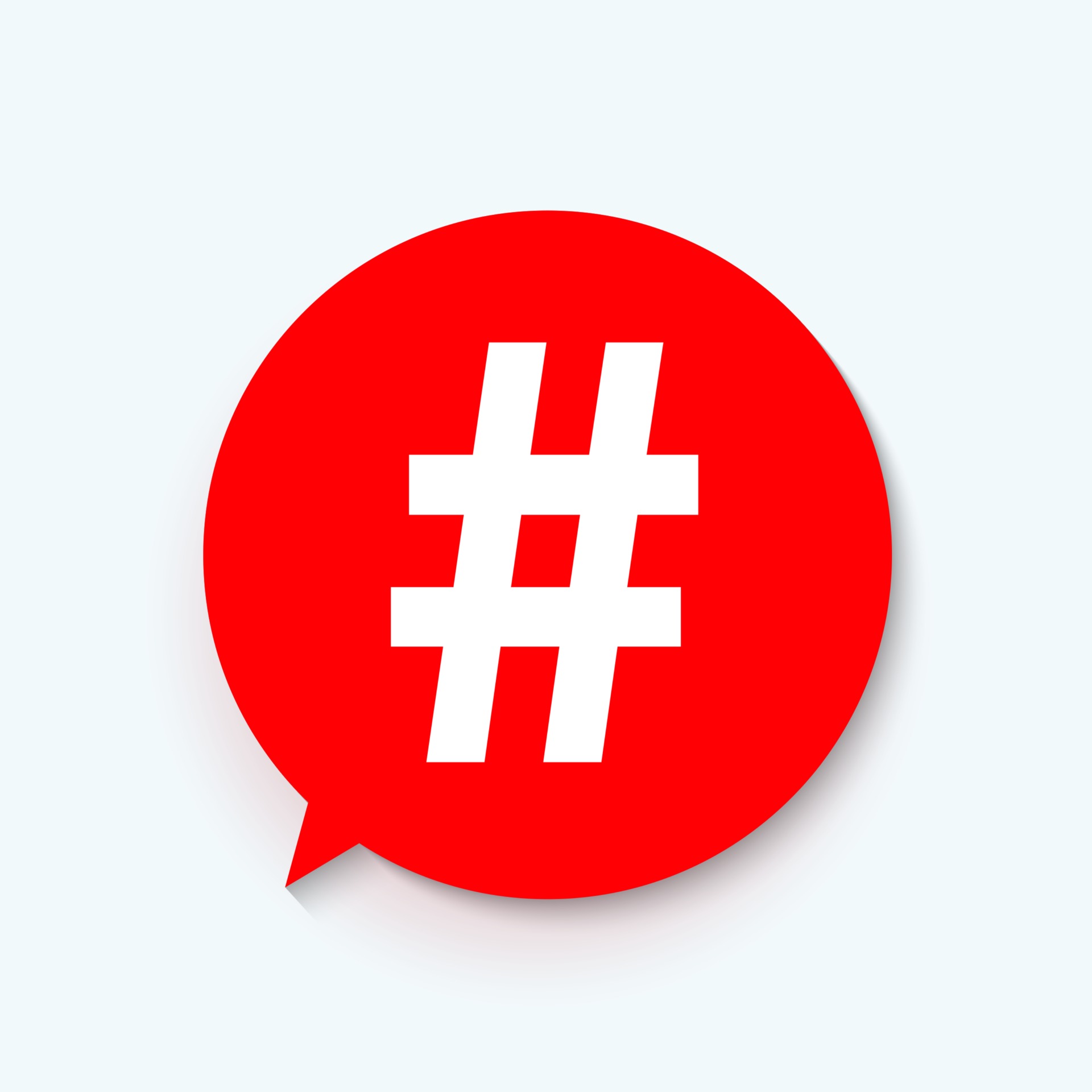 Hashtag icon template design. Vector Illustration 2754785 Vector Art at ...