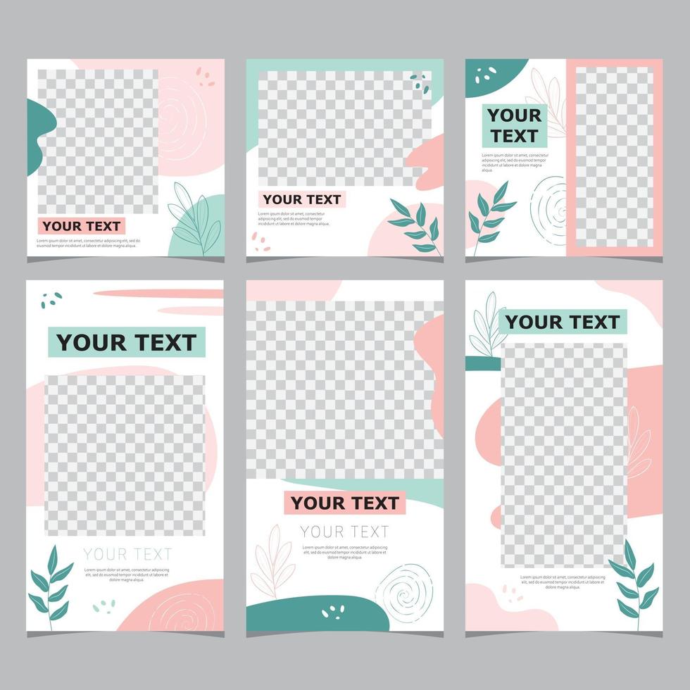 Social Media Template vector