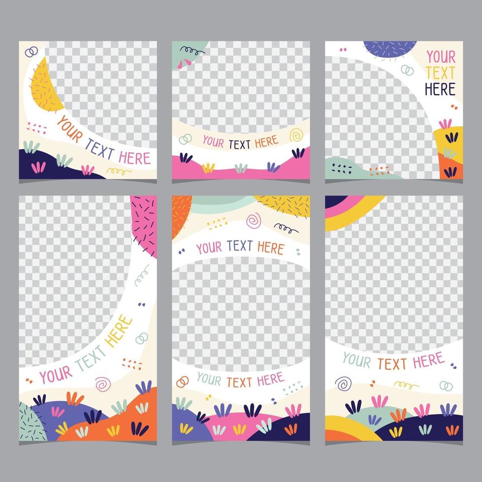 Social Media Template vector