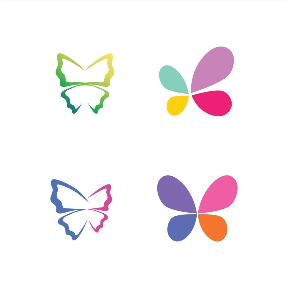 Beauty Butterfly icon design animal insect wing vector