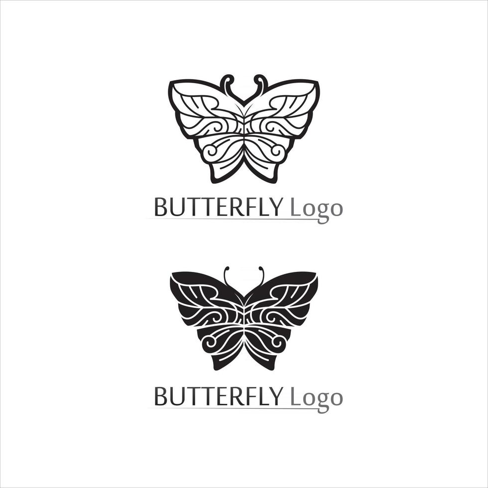 Beauty Butterfly icon design logo animal vector