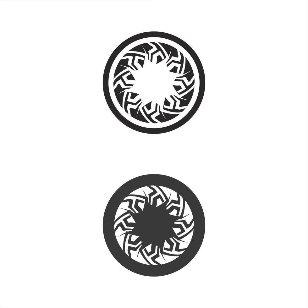 Negro tribal, clásico, negro, étnico tatuaje icono vector ilustración diseño logo