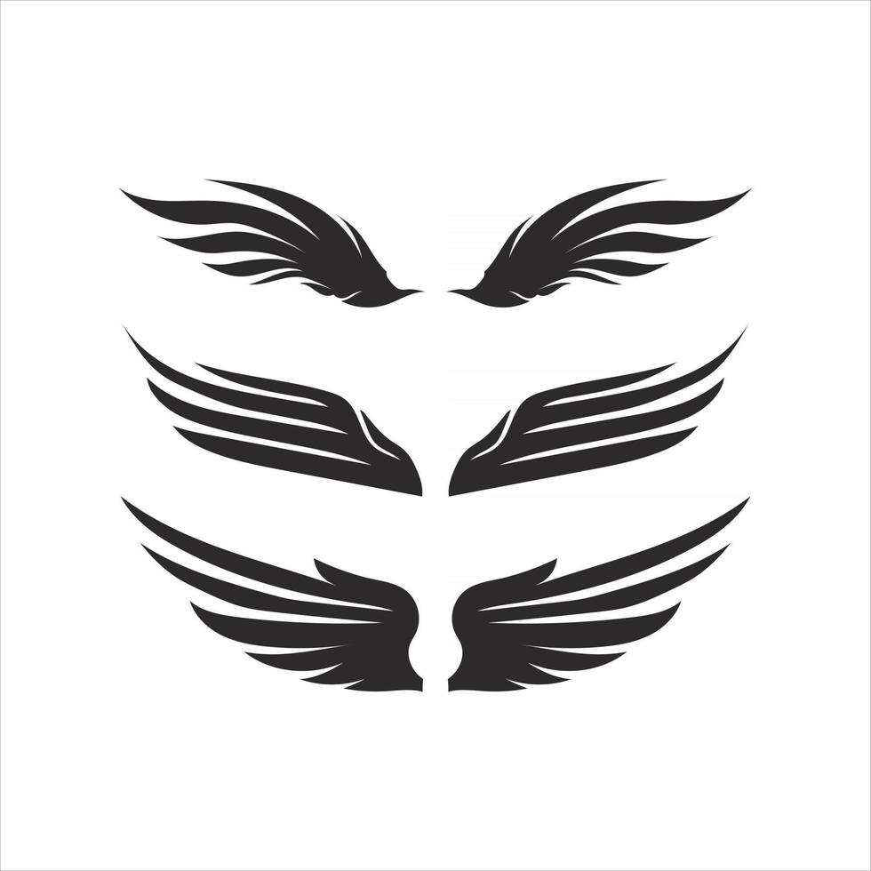 eagle Falcon Logo Template vector wings animal birds