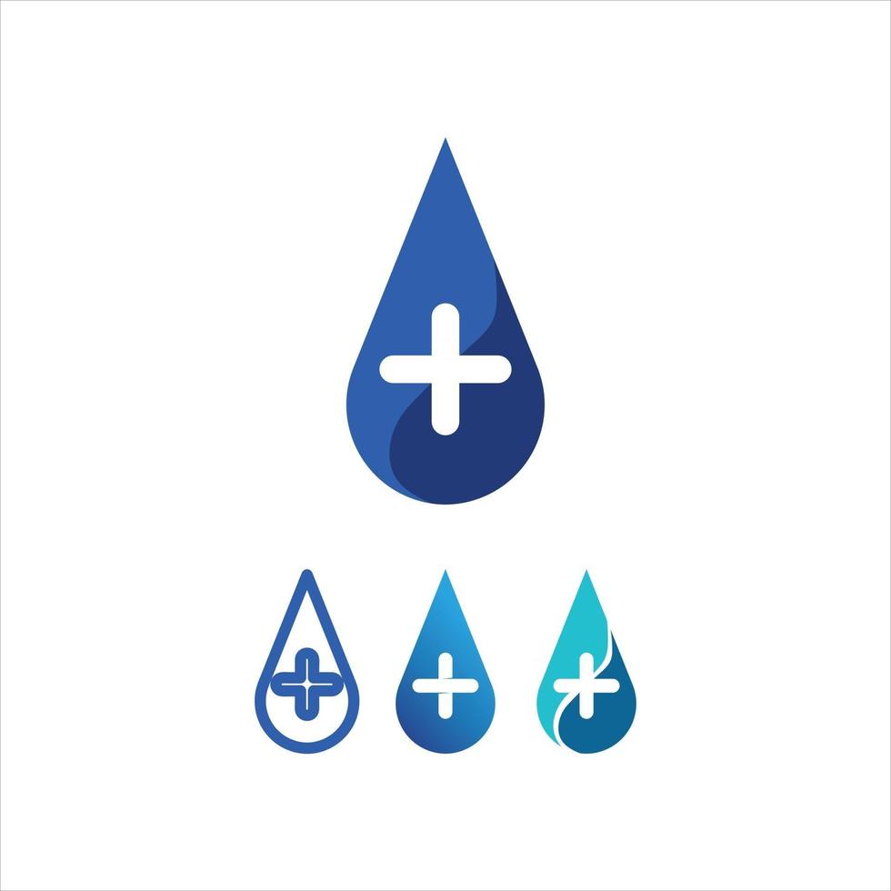 vector de plantilla de logotipo de icono de agua y ola