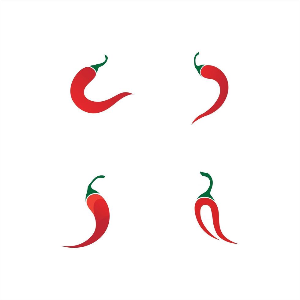 icono de chile rojo caliente icono de chile natural ilustración vectorial vector