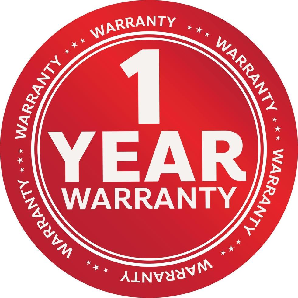 warranty shop promotion tag design for marketing vector