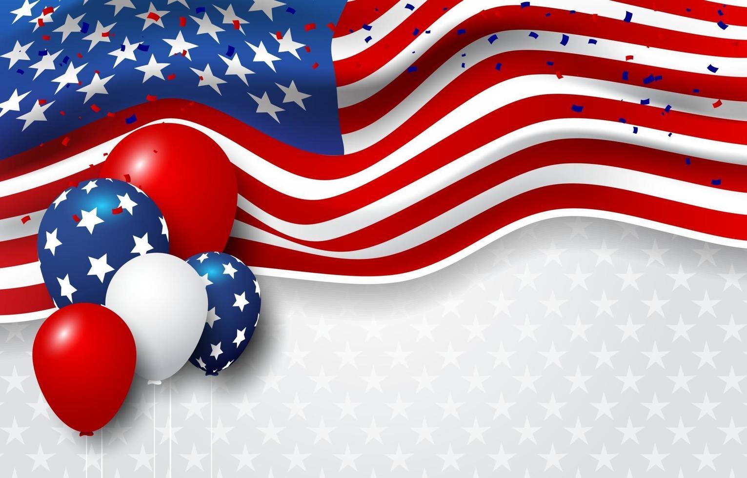 4th of July Background vector