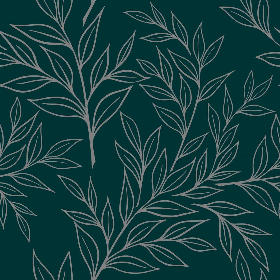 SEAMLESS BACKGROUND WITH BRANCHES OF RUSKUS vector