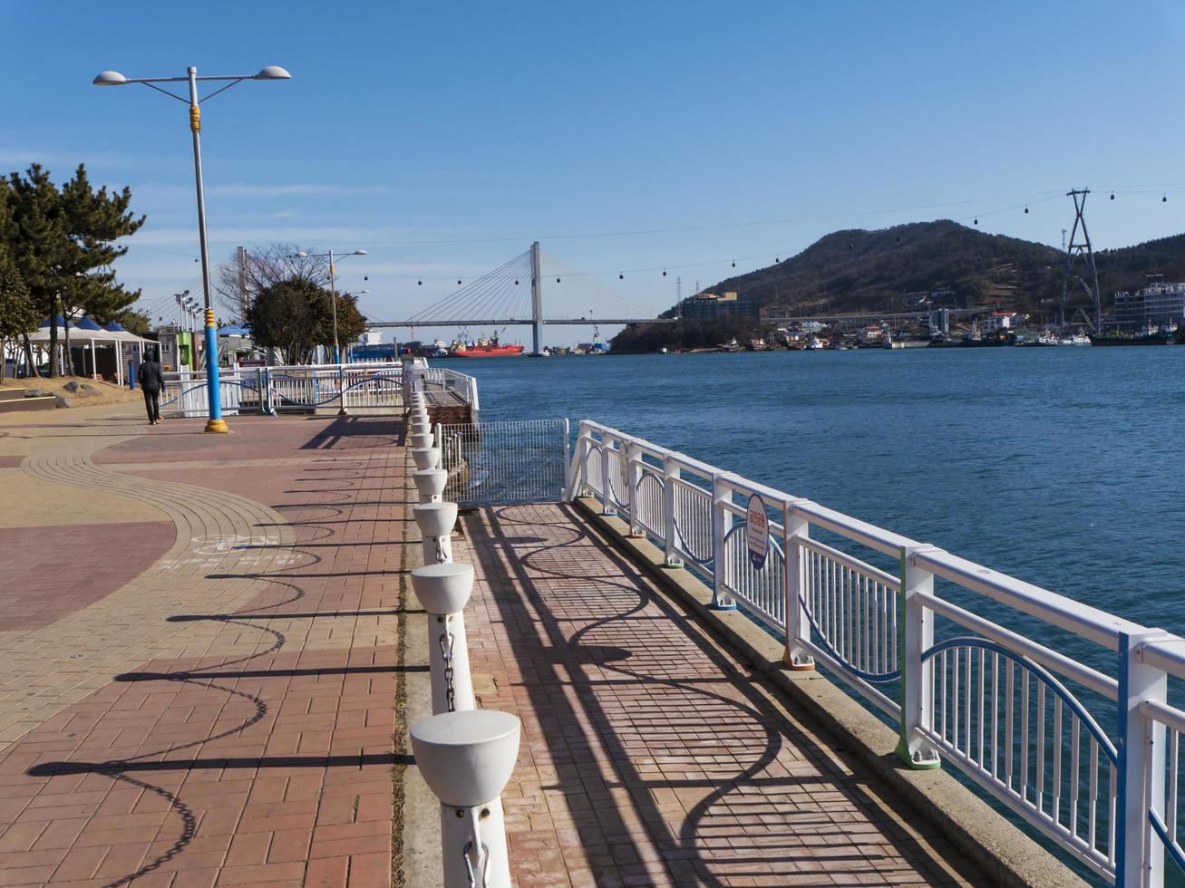 Seafront of Yeosu city, South Korea photo