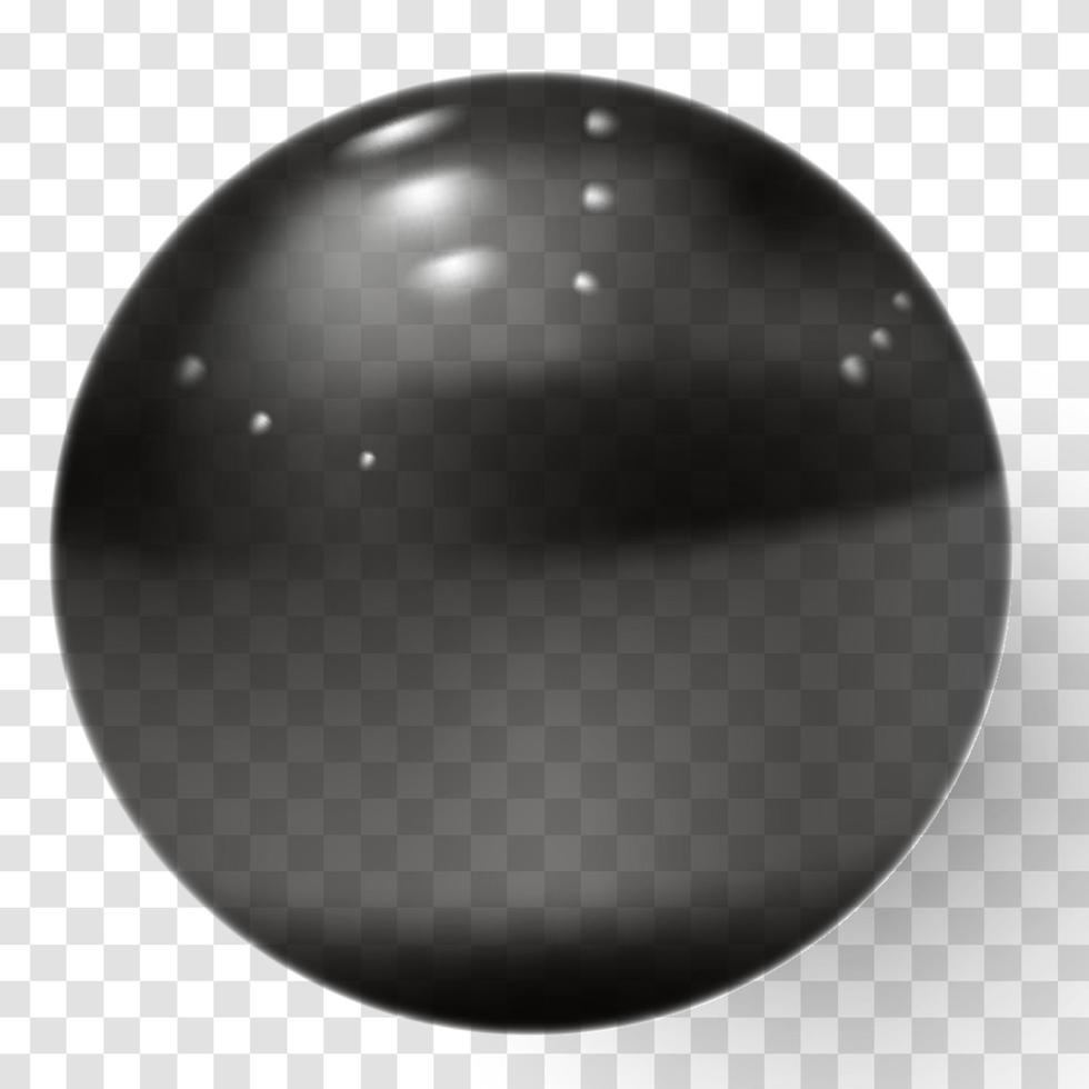 Transparent glass ball Realistic transparent sphere Vector