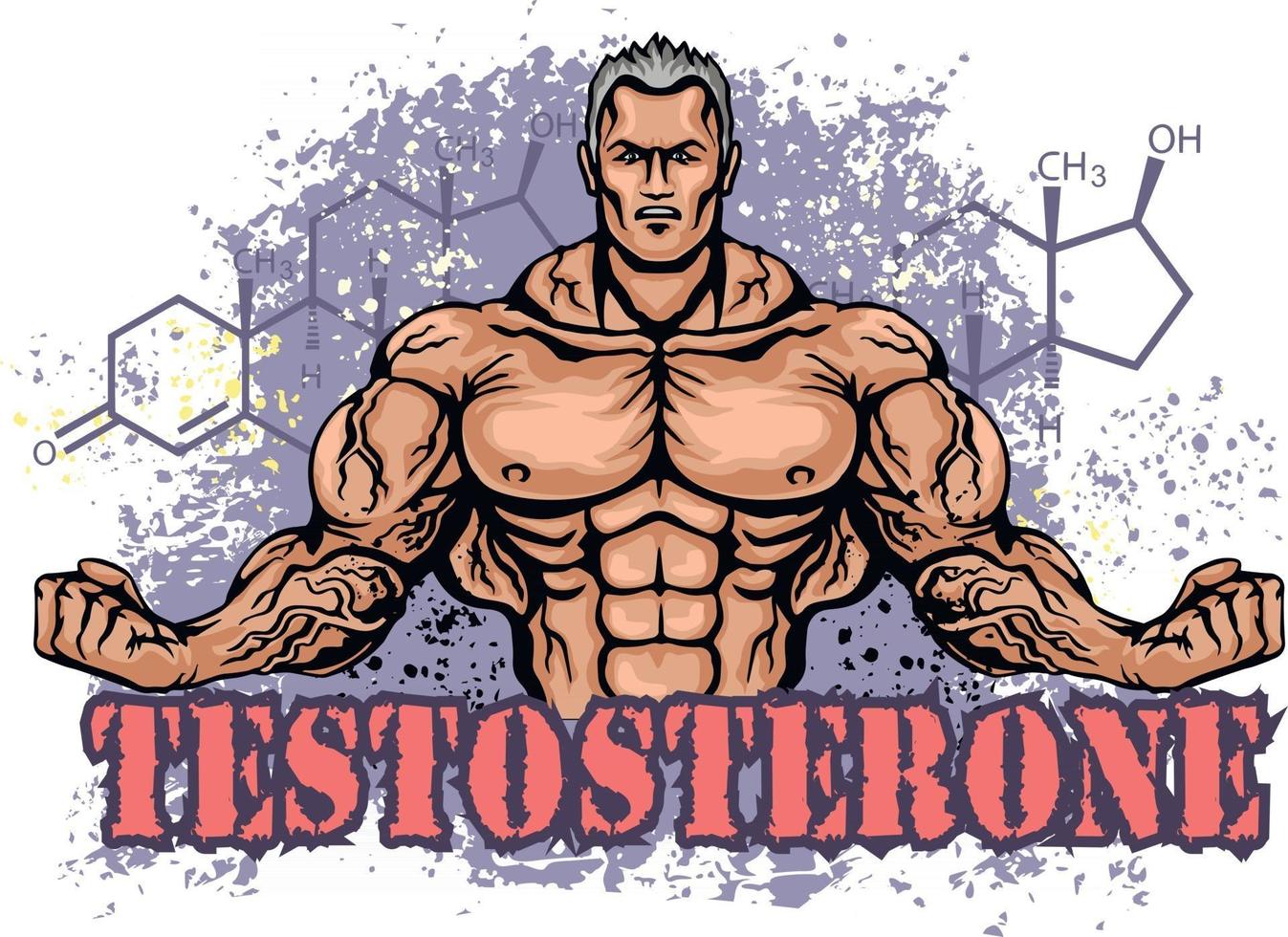 motivational t shirt design with bodybuilder vector