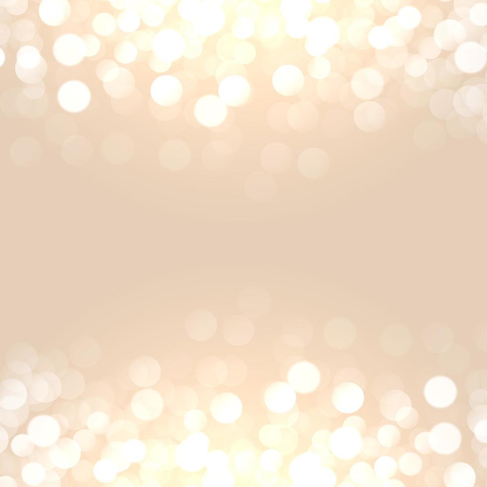 soft golden background with bokeh light effect vector