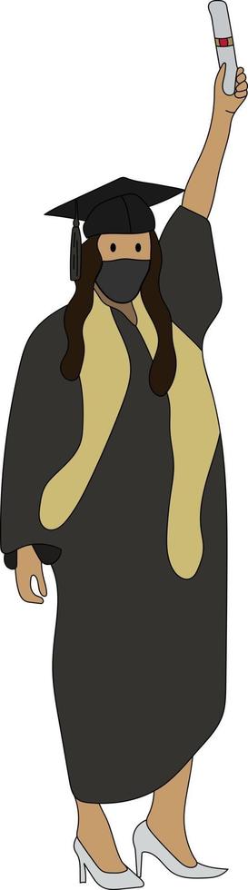 graduation during covid flat character vector