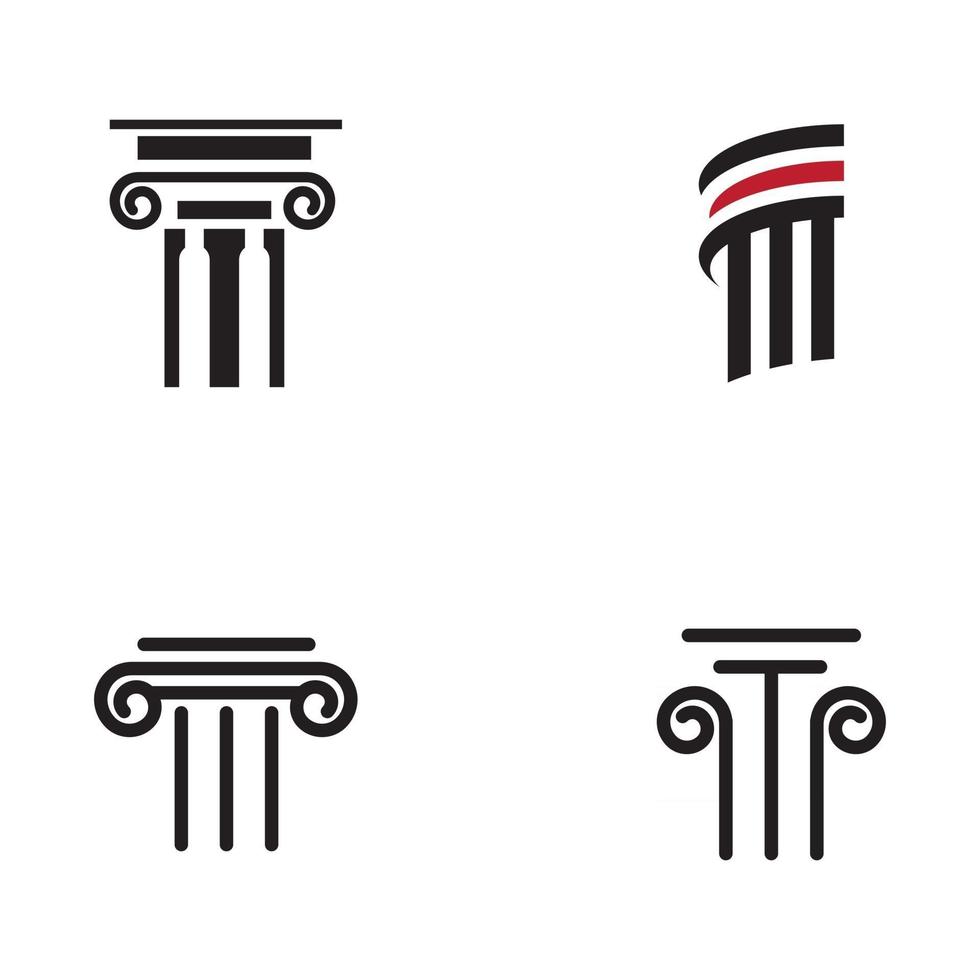 Column icon Template vector illustration design