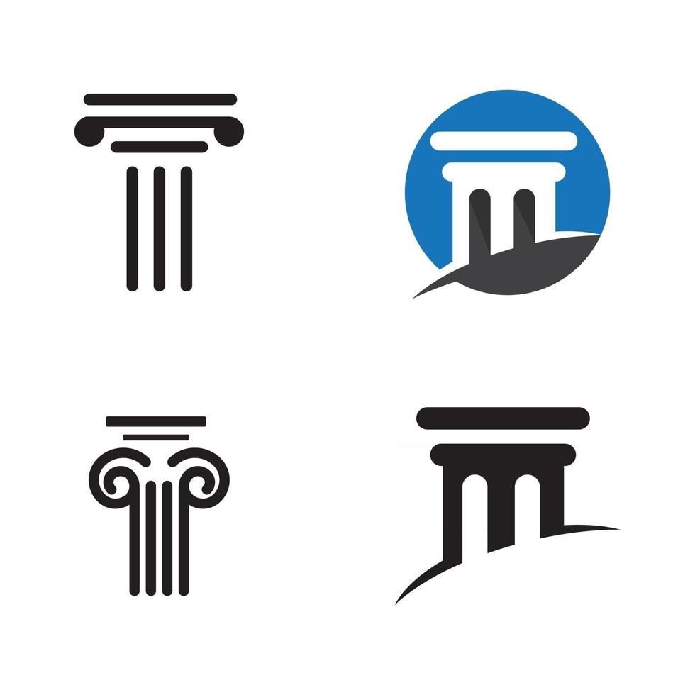 Column icon Template vector illustration design