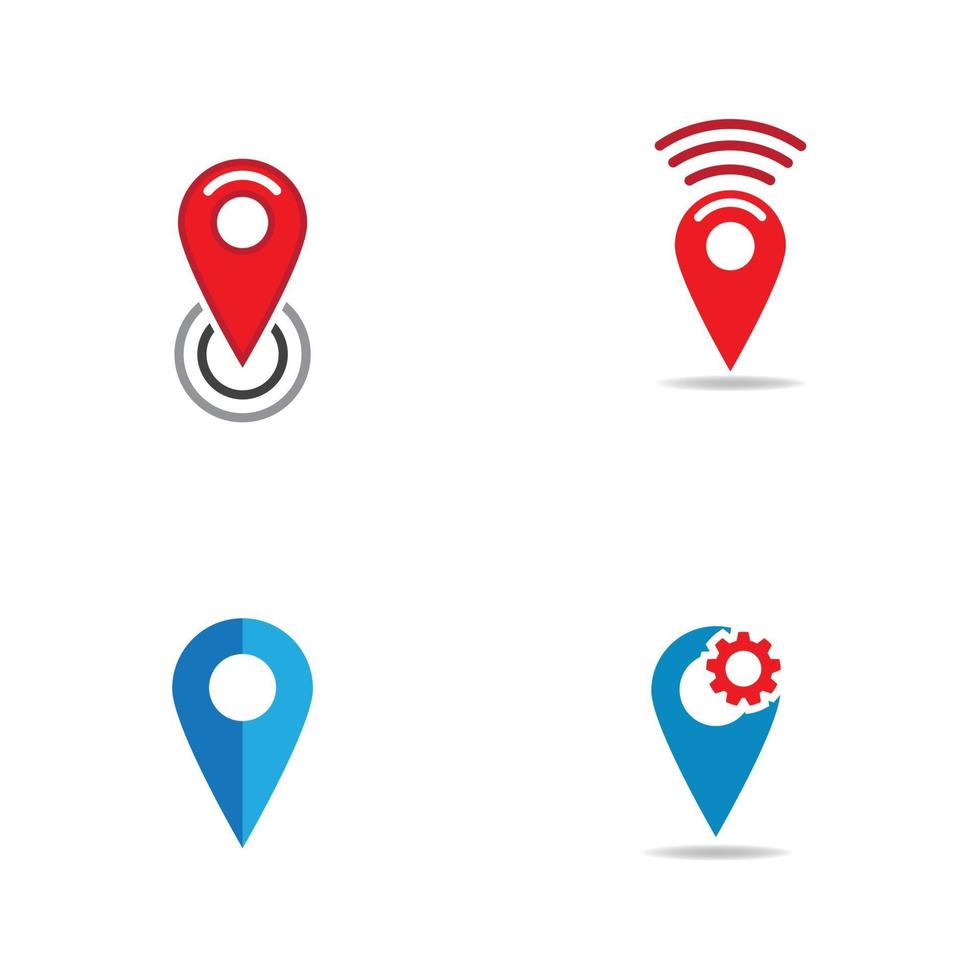 location icon Vector Illustration design Logo