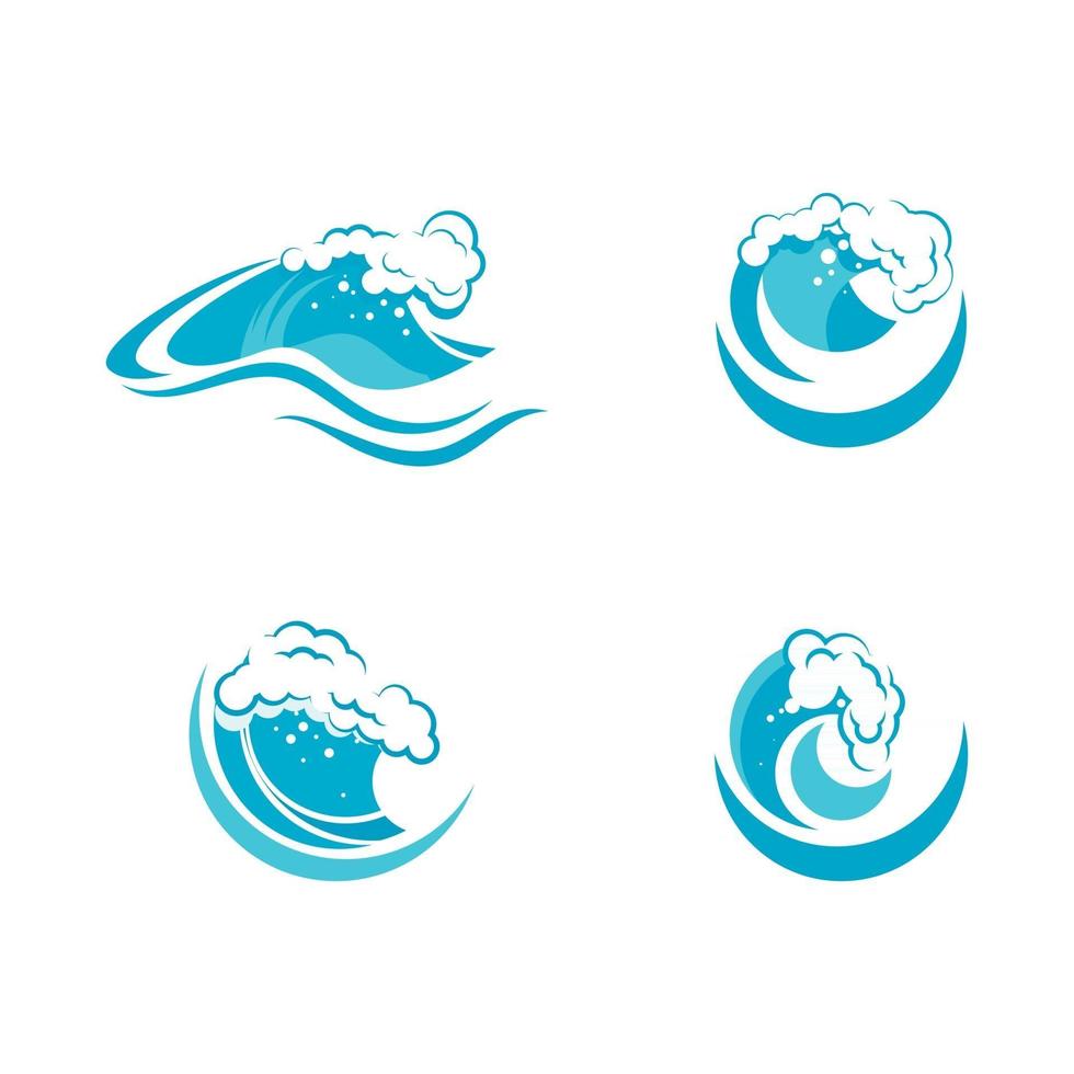 Water wave icon vector design