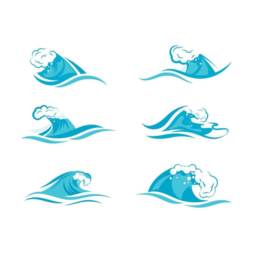 Water wave icon vector design