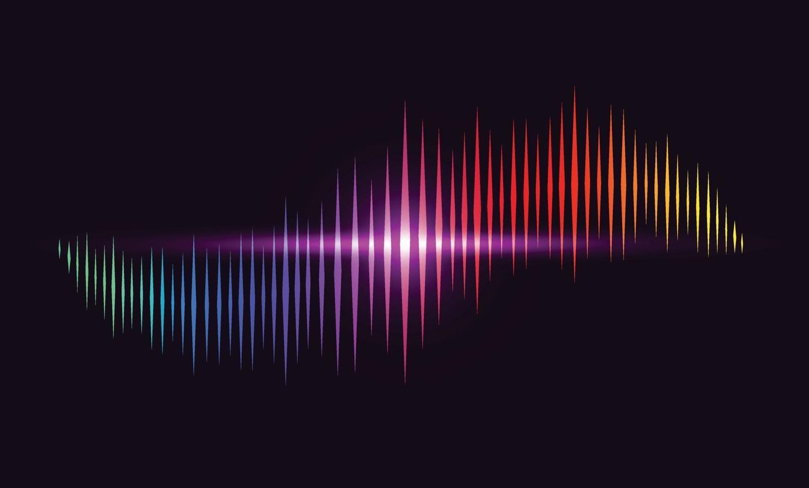 Sound wave colorful background. Gummy speaking. Vector illustration