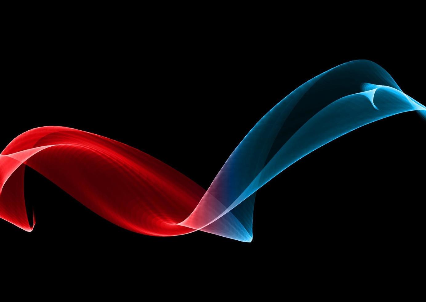fire and ice themed flowing lines design vector