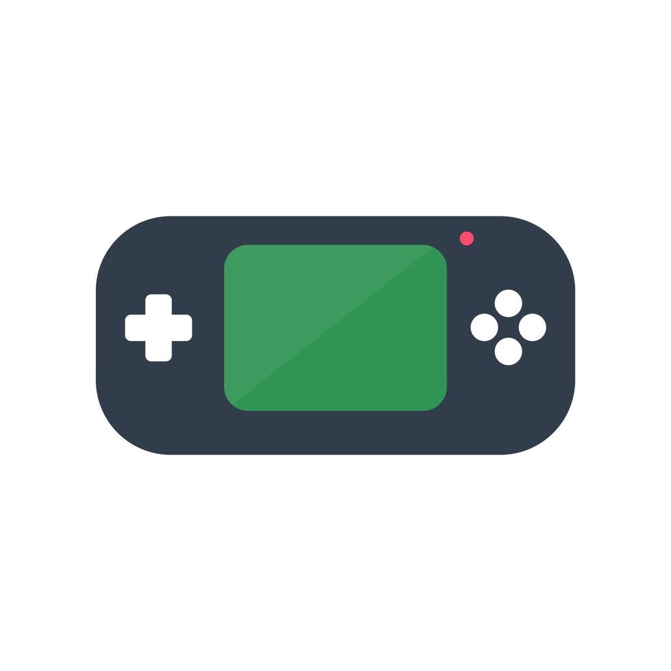 consola de videojuegos. juego móvil con botones para controles aislados en el fondo vector