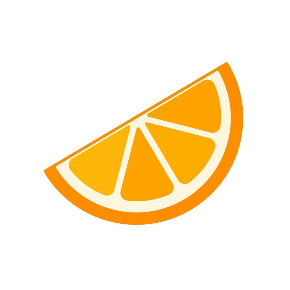 Orange fruit vector. vector