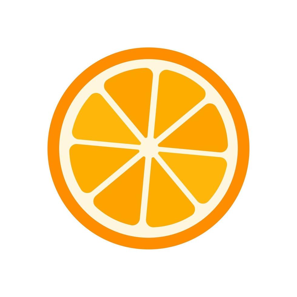 Orange fruit vector. vector