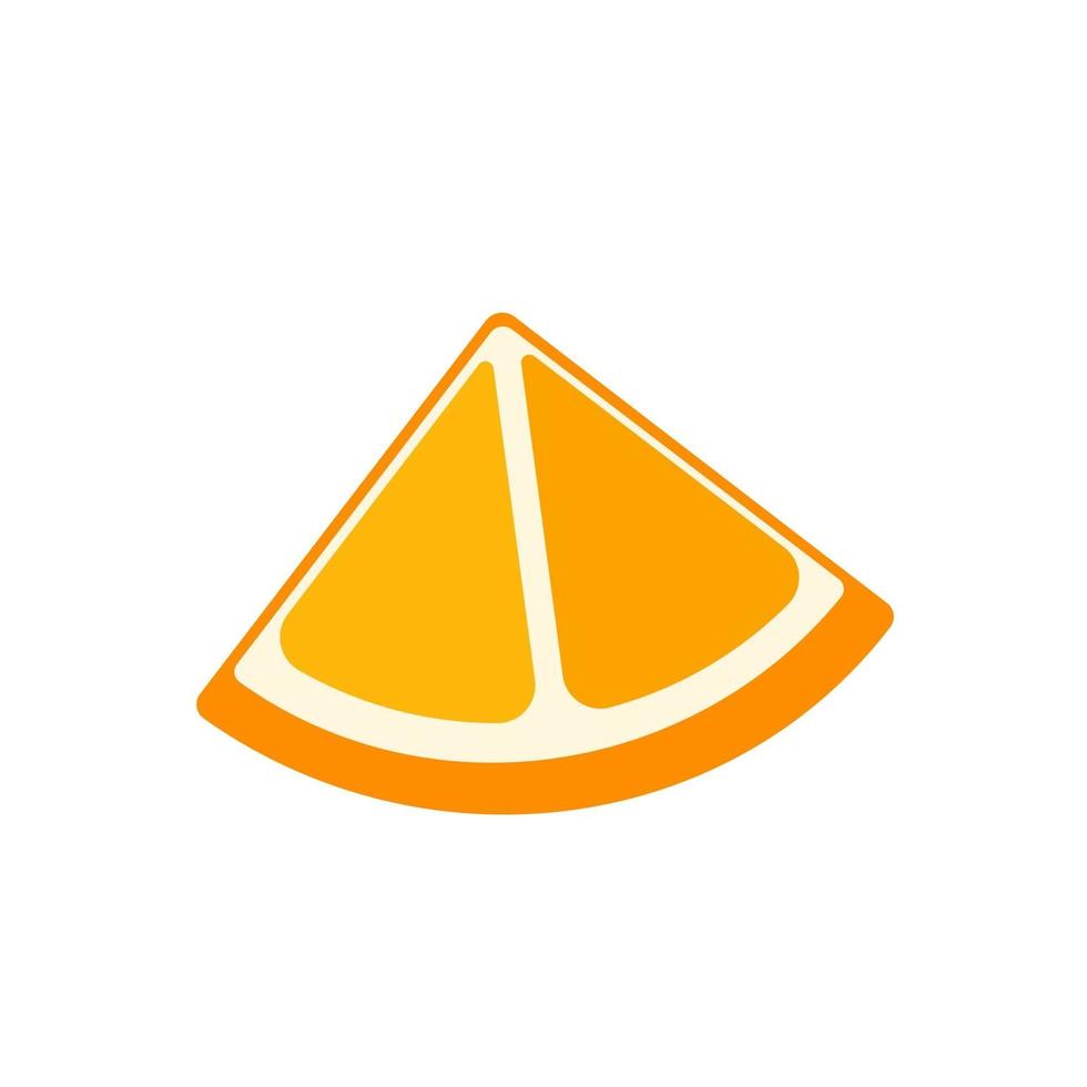 Orange fruit vector. vector