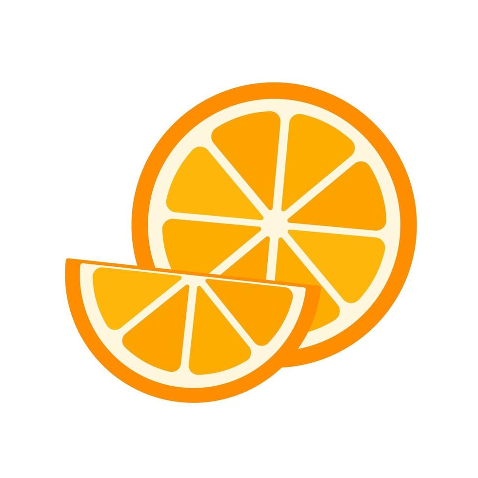 Orange fruit vector. vector