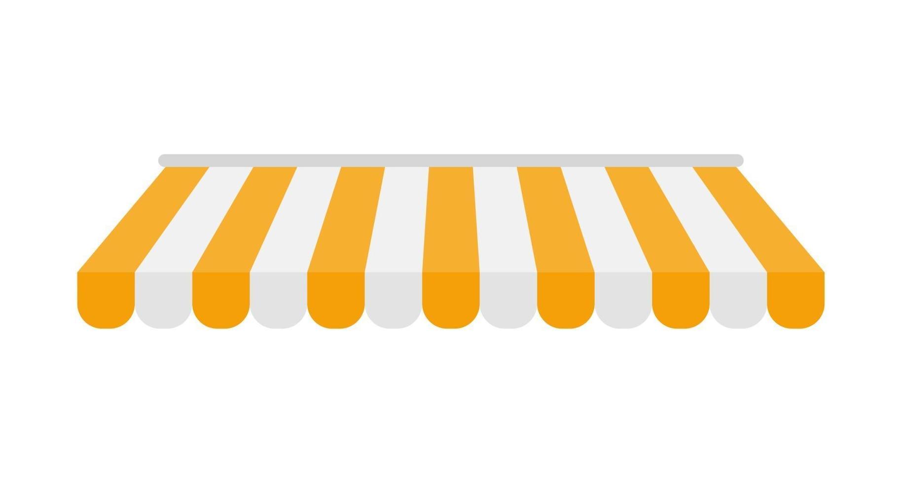 Vector awning. Rain protection awning for franchise stores.
