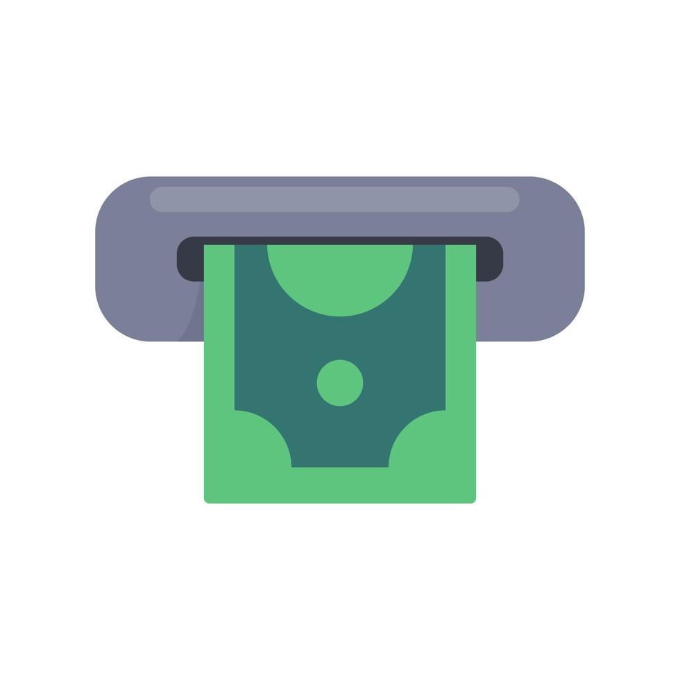 Hand holding cash. The concept of withdrawing cash from a cash machine with a credit card. vector