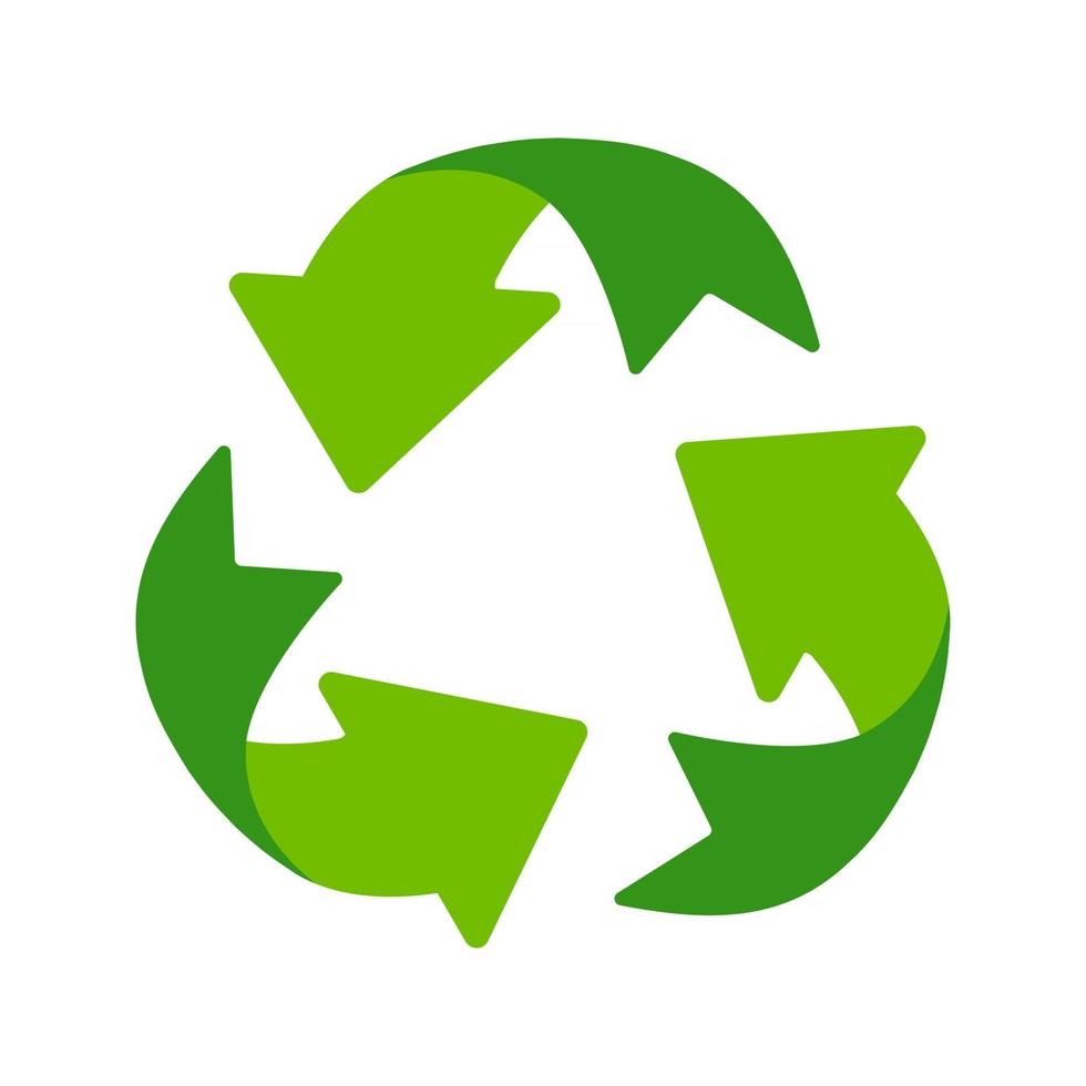 Recycling icon. An arrow that revolves endlessly Reuse concept Recycled. vector