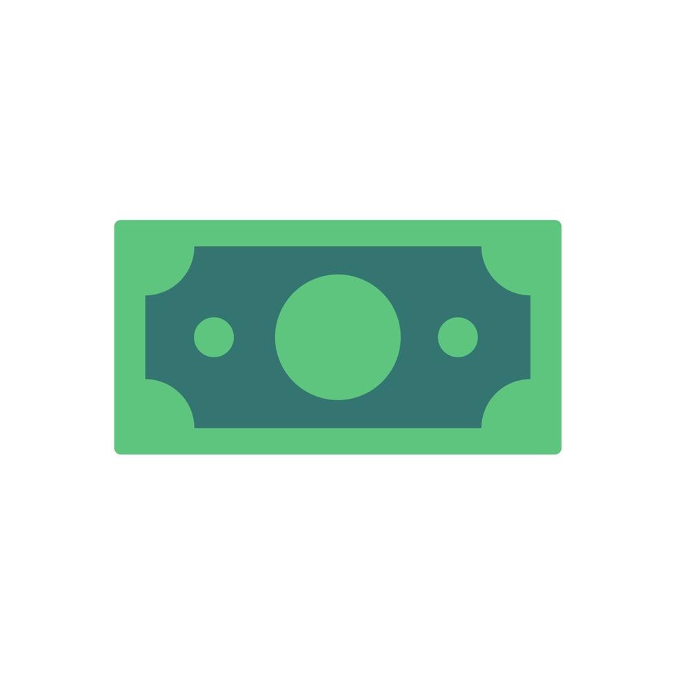 Money icon. Green dollar bills that are very valuable. The concept of a millionaire Spending money vector