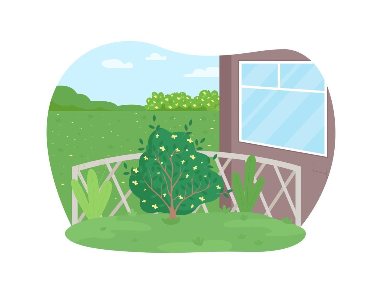 Garden maintenance 2D vector web banner
