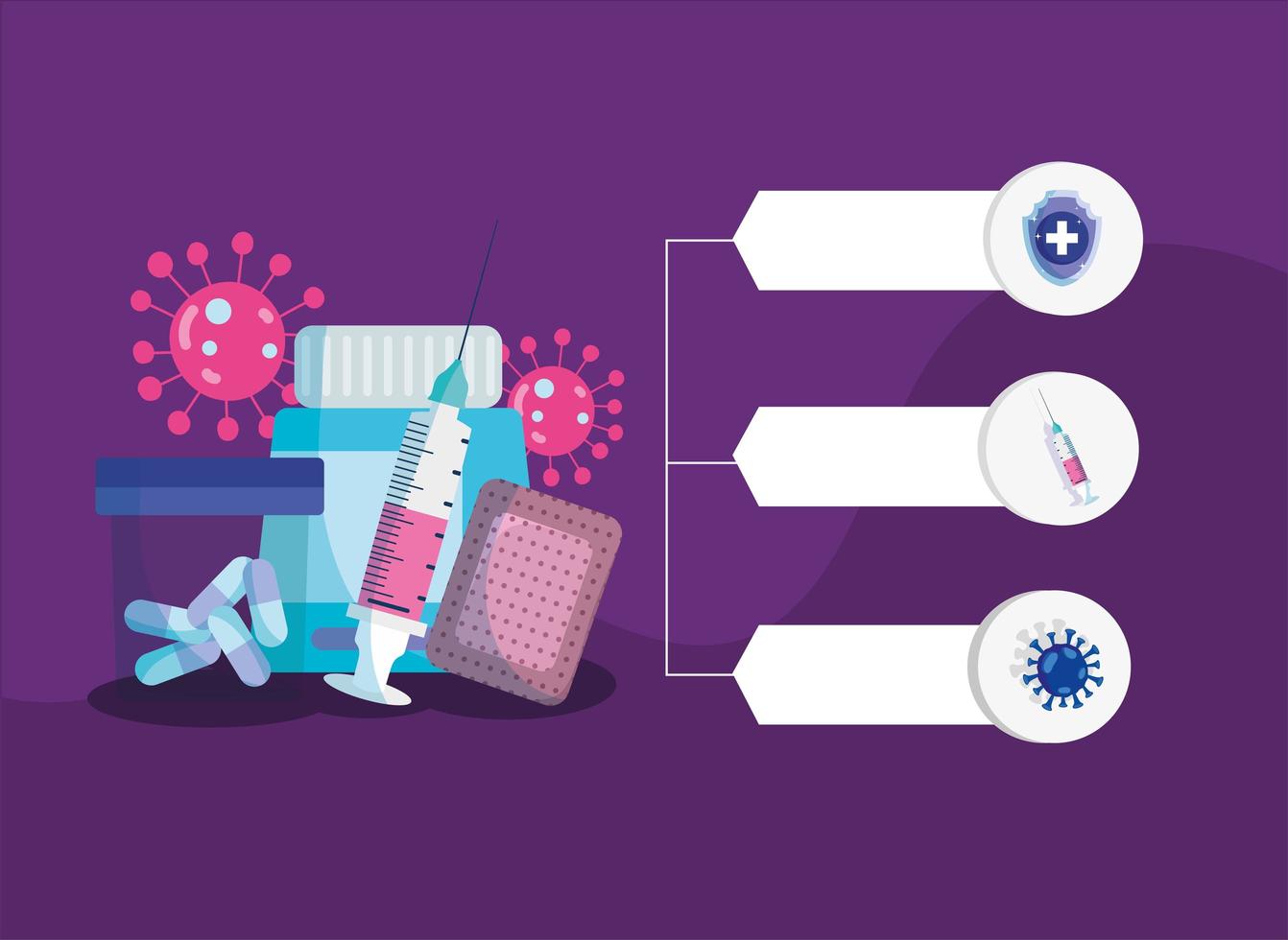 covid 19 vaccination medicine vector