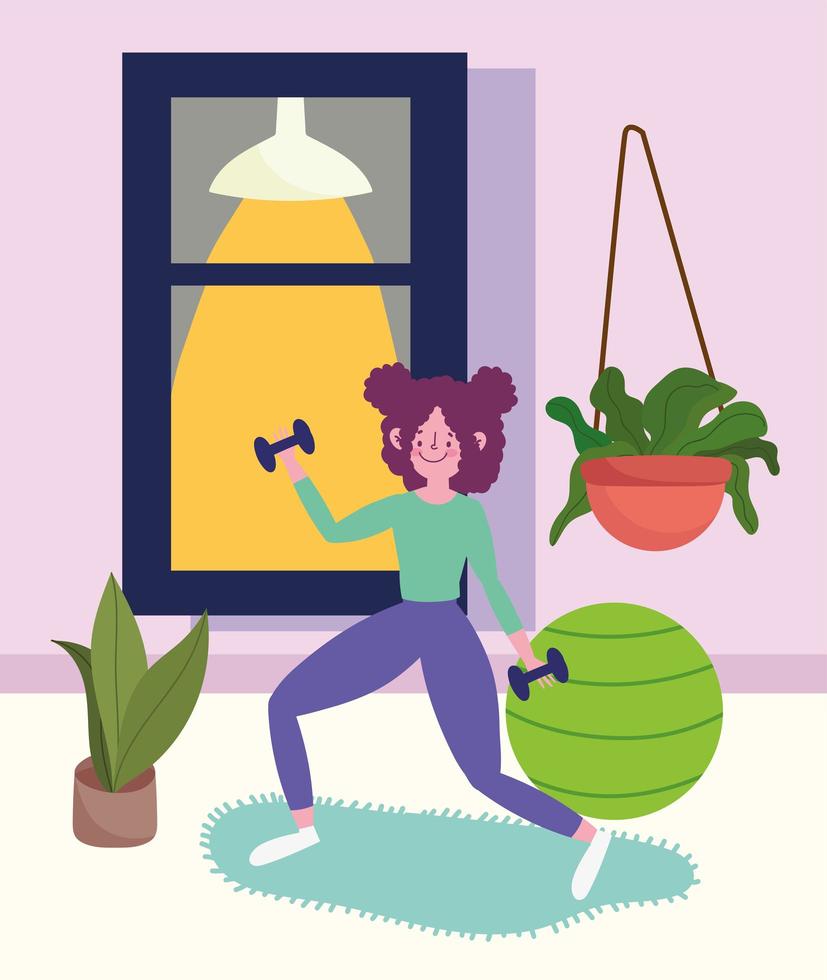 girl performing exercise 2757459 Vector Art at Vecteezy