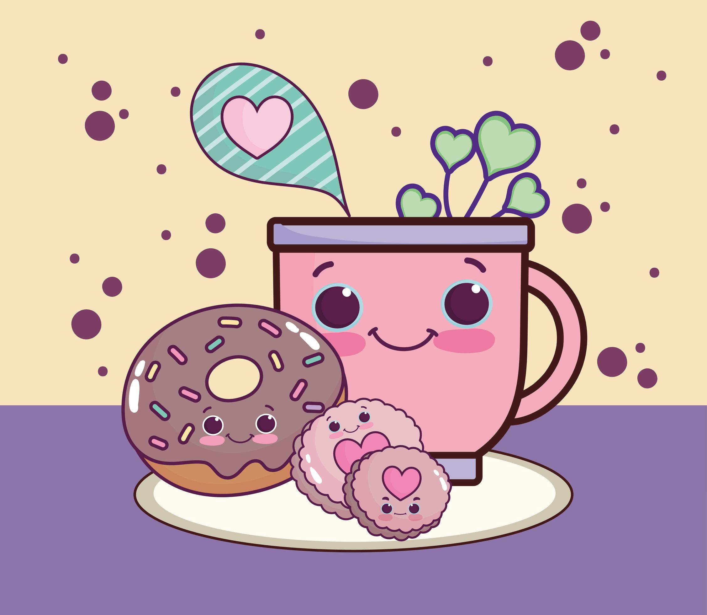 cute donut cookies 2757501 Vector Art at Vecteezy