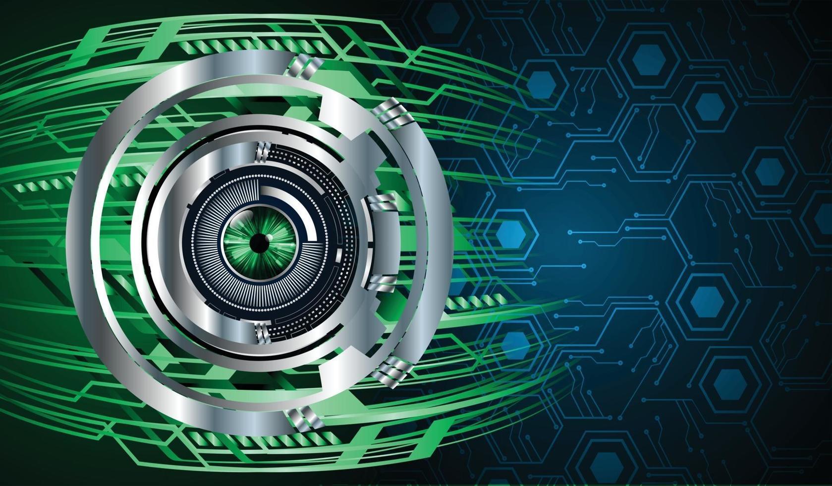 eye cyber circuit future technology concept background vector