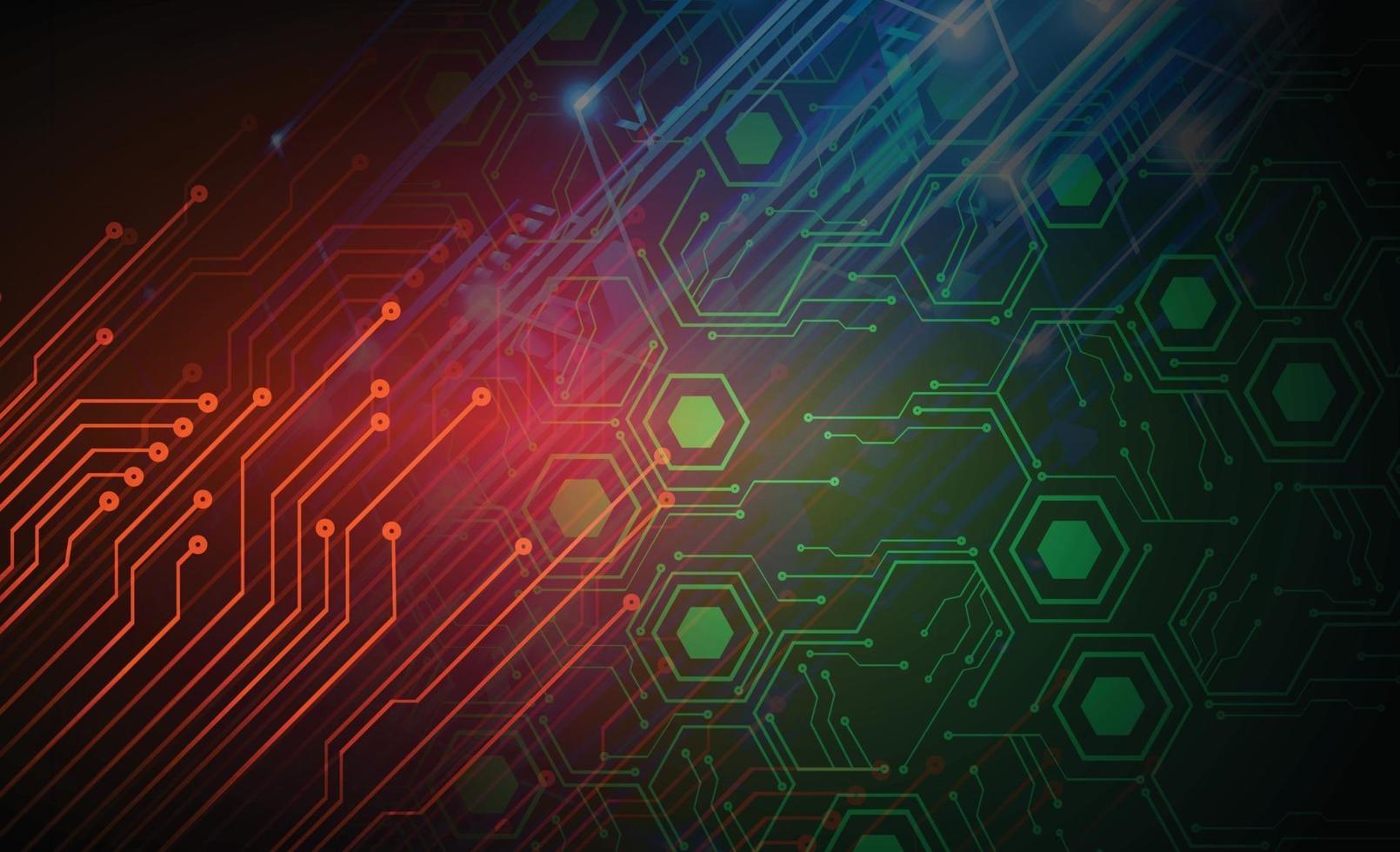 cyber circuit future technology concept background vector