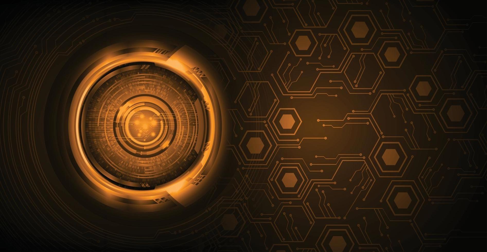 eye cyber circuit future technology concept background vector