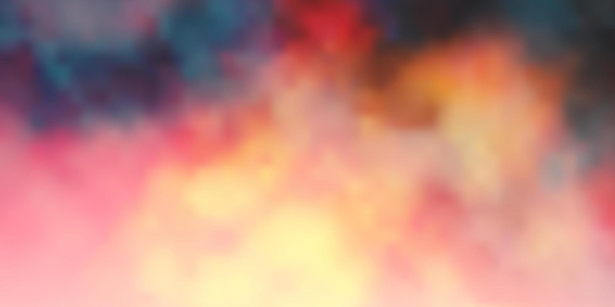 Dark Orange vector layout with cloudscape. Abstract colorful clouds on gradient illustration. Beautiful layout for uidesign.