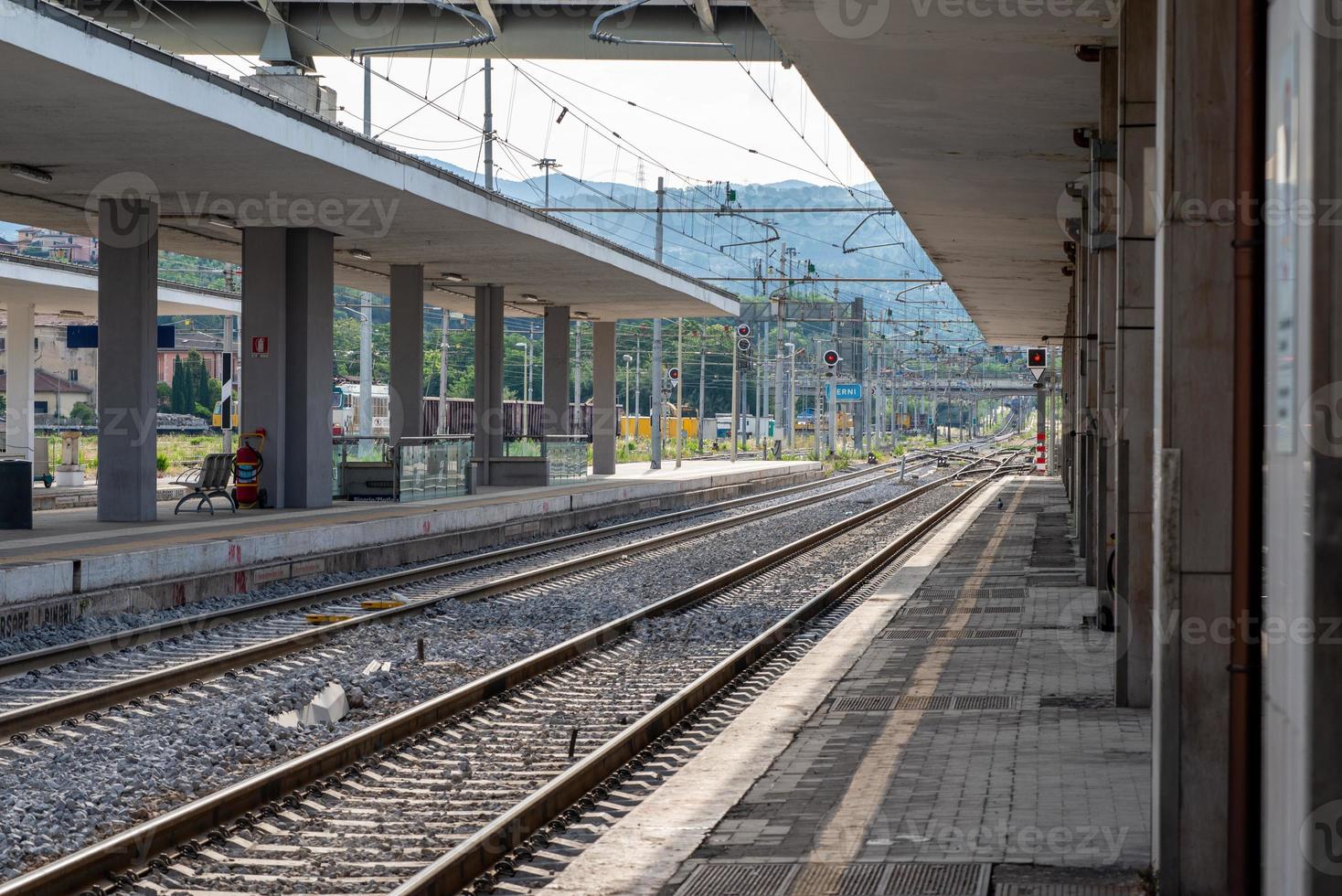 Terni and rails station photo