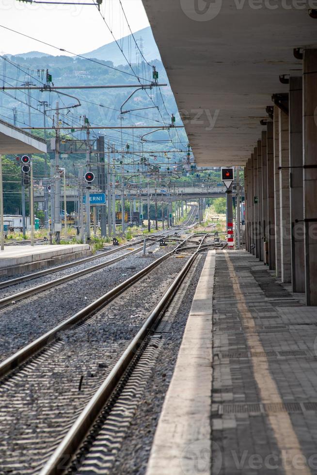 Terni and rails station photo