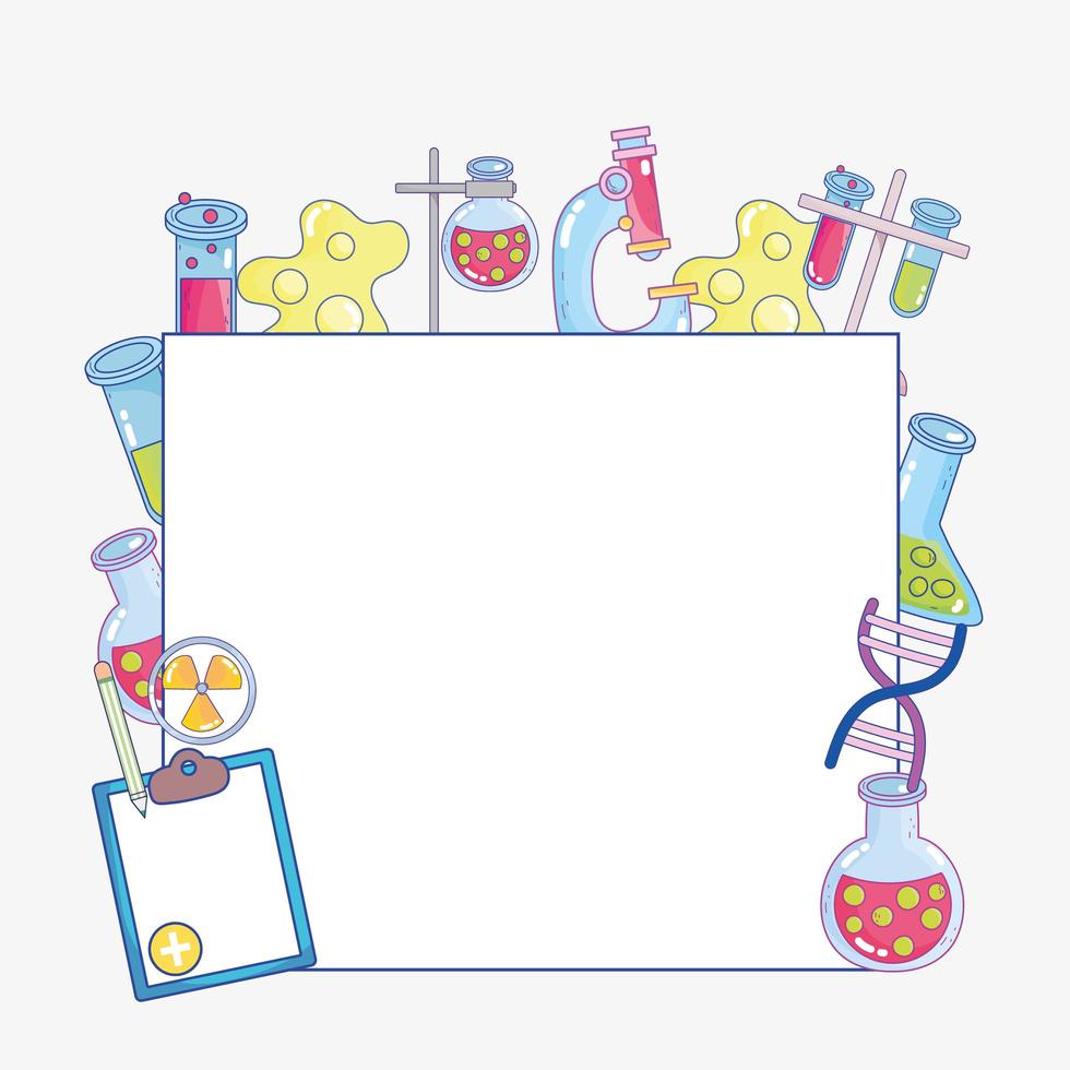 science education banner vector