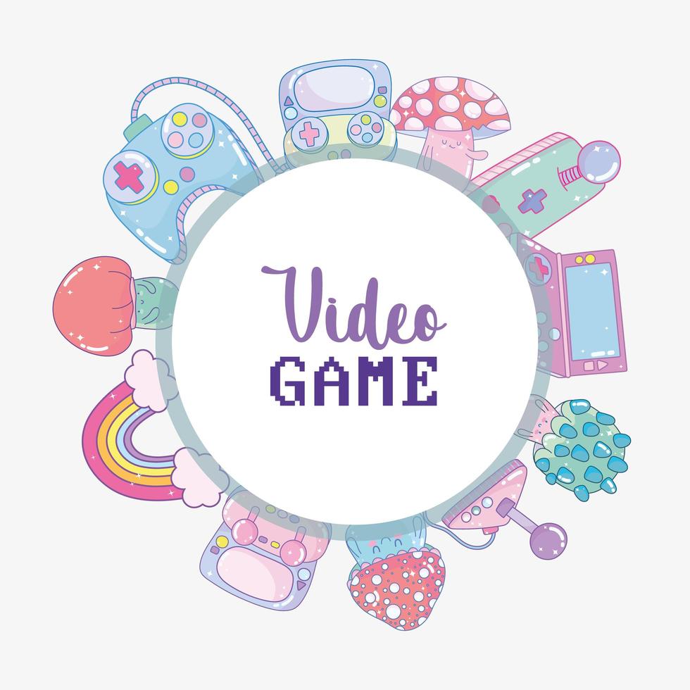 video game badge vector