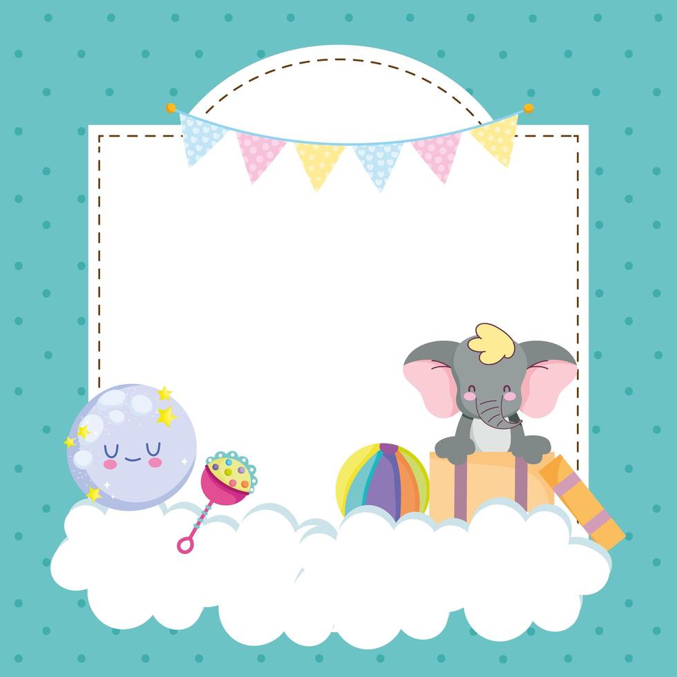 invitación de baby shower vector