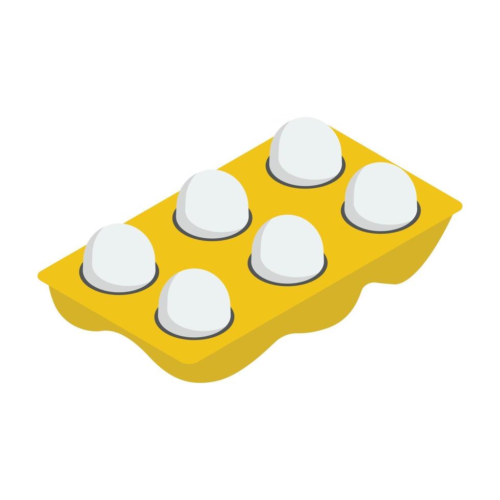 Eggs Tray and Dairy vector