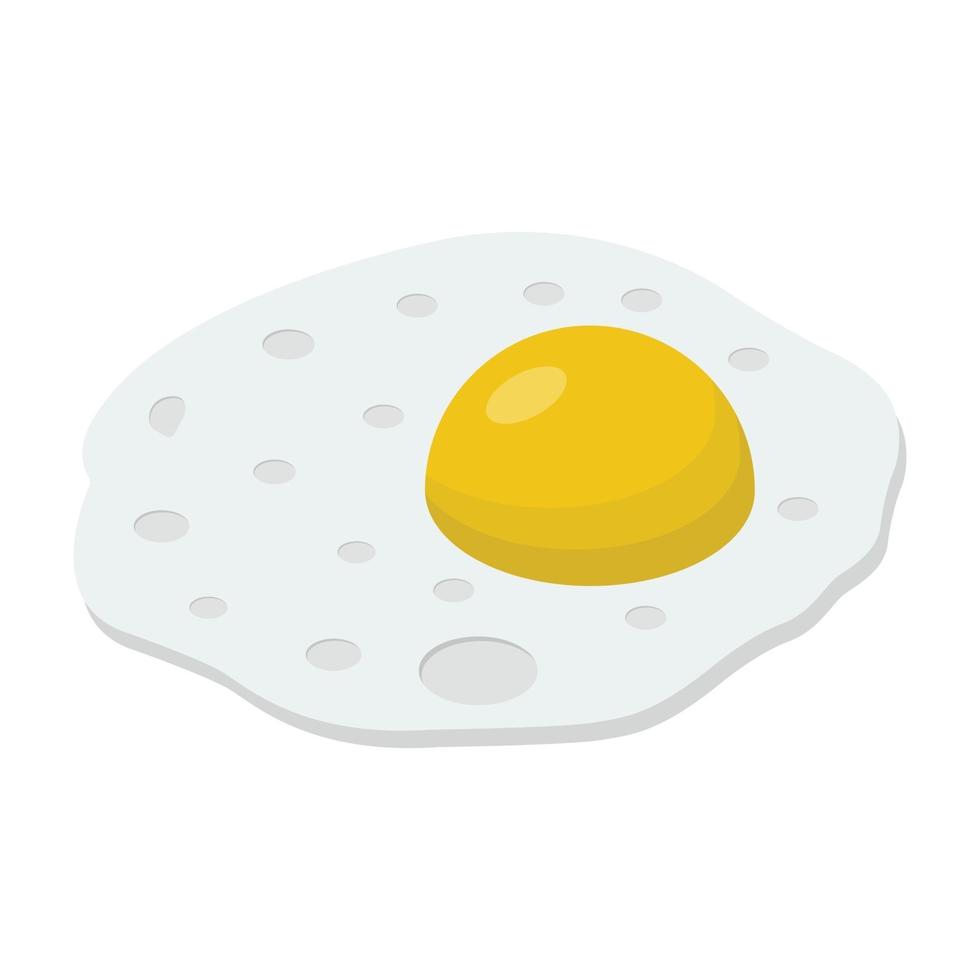 Fried Egg Elements vector