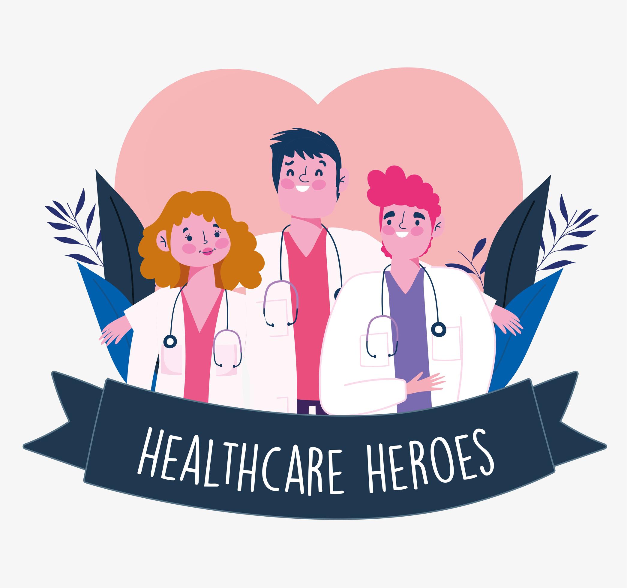 physicians healthcare heroes 2758376 Vector Art at Vecteezy